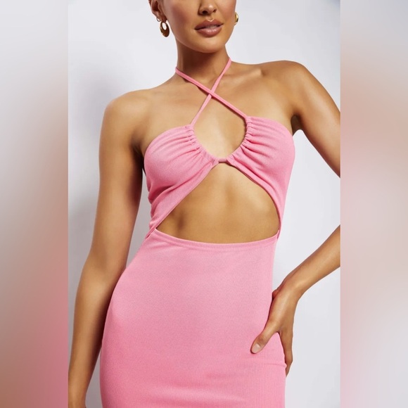 Meshki Maddie Rubbed Drawstring Midi Dress - Picture 3 of 7